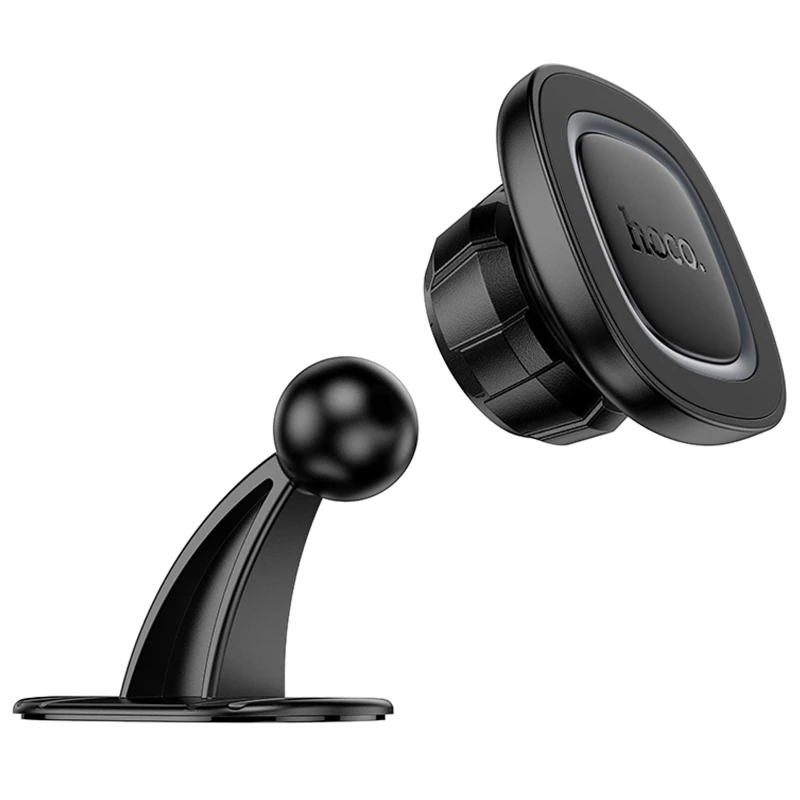 Автотримач Hoco H73 Crown magnetic (center console) – Black / Metal gray. Фото 3 з 6