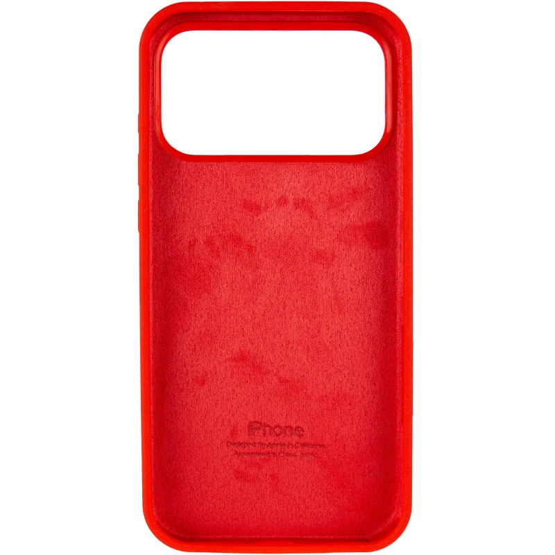 Чохол Silicone Case з закритим низом на Apple iPhone 17 Pro (6.3") – Червоний / Red. Фото 4 з 6
