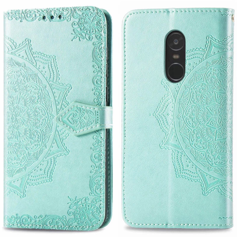 Кожаный чехол-книжка Art Case с визитницей для Xiaomi Redmi Note 4X / Note 4 (Snapdragon) – Бирюзовый. Фото 4 из 8