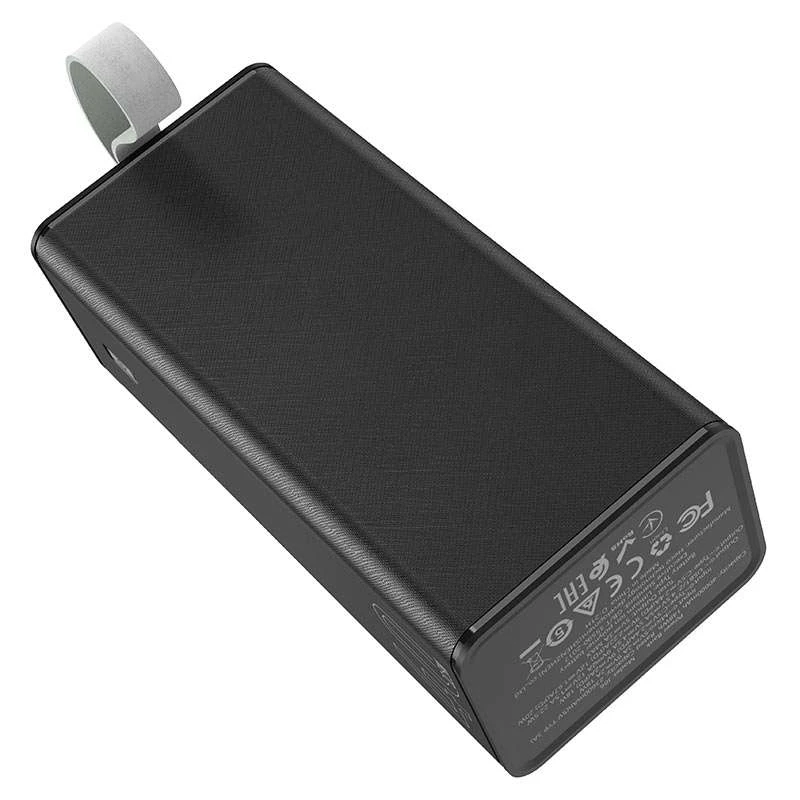 Портативний зарядний пристрій Power Bank Hoco J86 Powermaster 22.5W 40000 mAh – Чорний. Фото 3 з 5