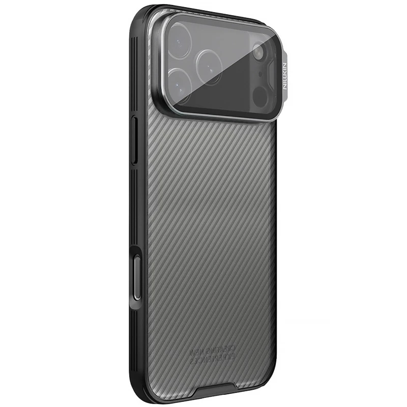 Карбонова накладка Nillkin Camshield Prop для Apple iPhone 17 Pro Max (6.9") – Transparent black. Фото 7 з 7