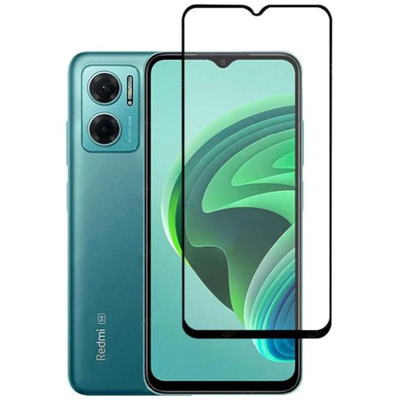 

SKLO Защитное стекло на Xiaomi Poco M4 5G / Redmi 10 5G (Черный), Чорний