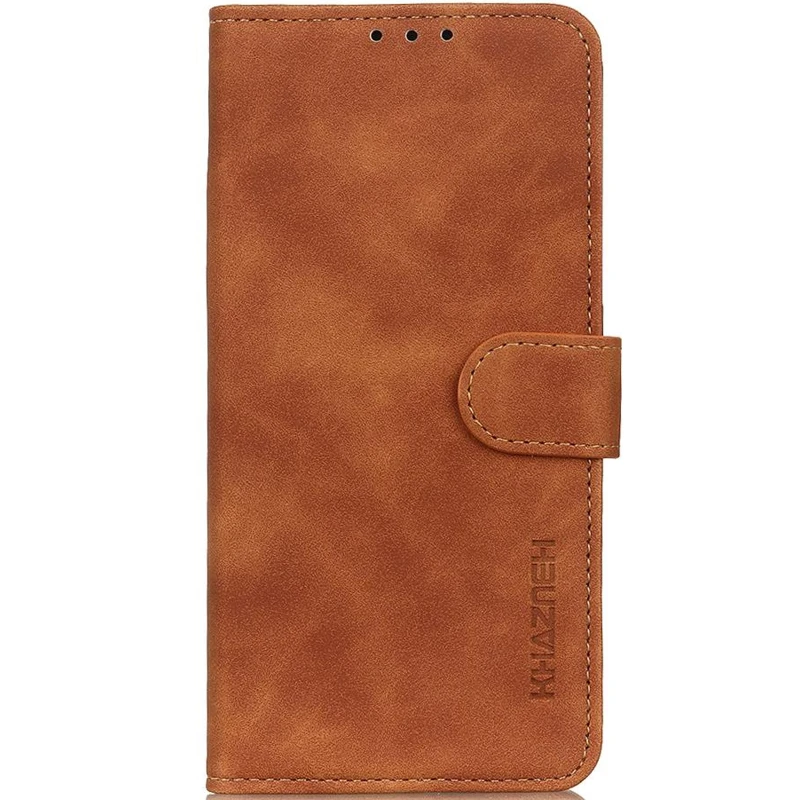 Шкіряний чохол-книжка KHAZNEH Retro для Samsung Galaxy A26 5G – Brown. Фото 1 з 4