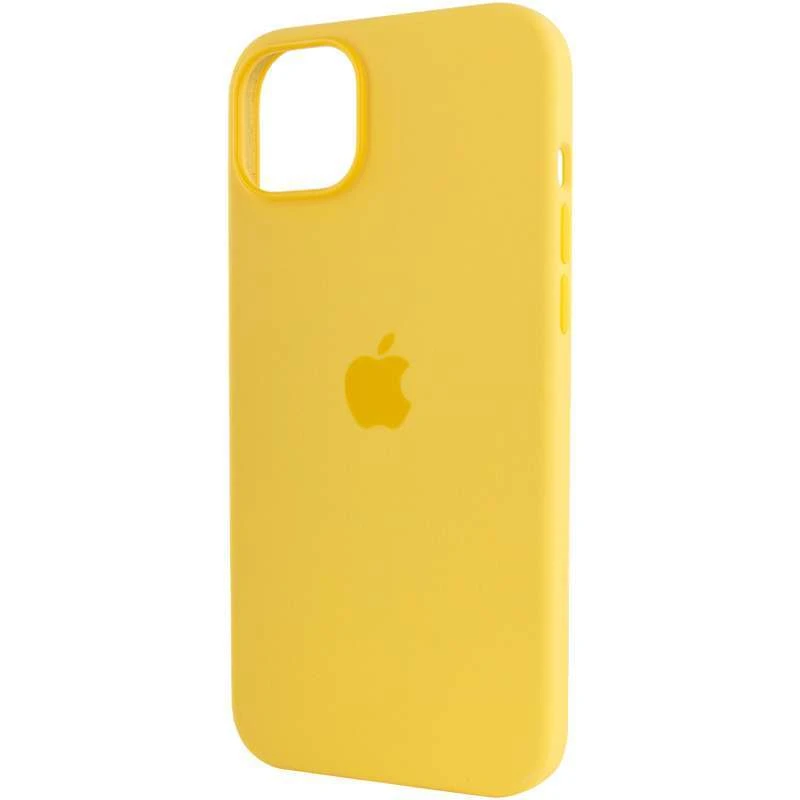 Чохол Silicone case (AAA) with Magsafe для Apple iPhone 14 Pro (6.1") – Жовтий / Sunglow. Фото 7 з 8