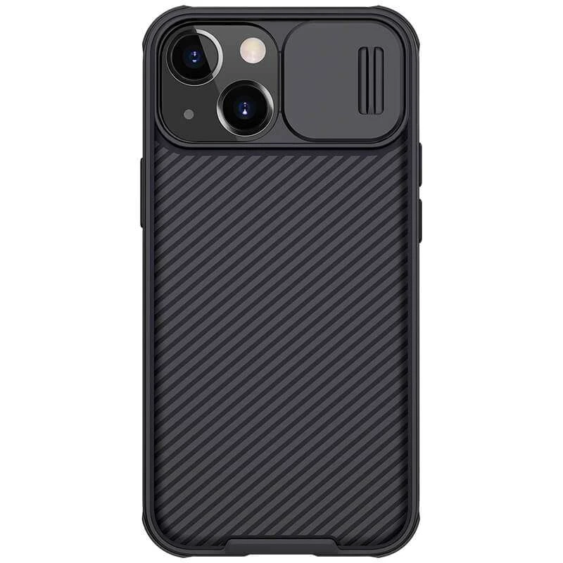 

Карбована накладка Nillkin зі шторкою для камери на Apple iPhone 13 mini (5.4") (Чорний / Black)