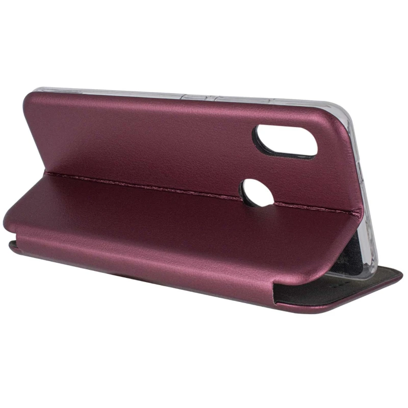 Чохол-книжка класичний на Xiaomi Redmi Note 5 Pro / Note 5 (AI Dual Camera) – Бордовий. Фото 4 з 6