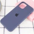 Чохол Silicone Case з закритим низом на Apple iPhone 11 Pro (5.8") – Темно-синій / Midnight blue. Фото 2 з 3