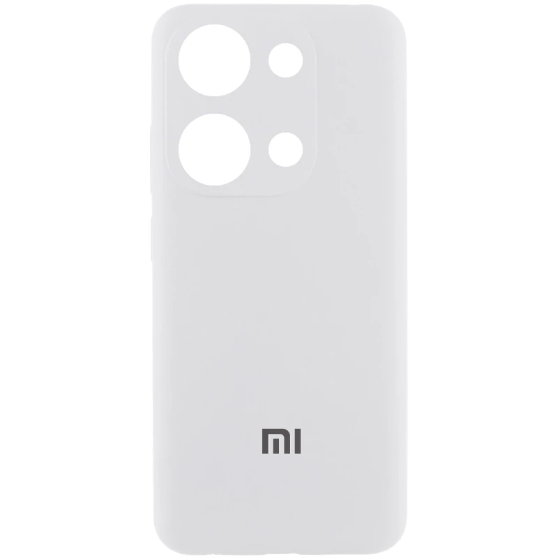 Чохол Silicone Case Lakshmi Premium L з закритою камерою на Xiaomi Redmi Note 13 4G – Білий / White. Фото 1 з 1