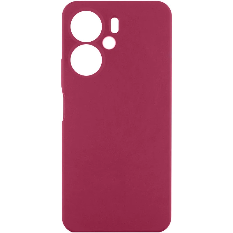 Чохол Silicone Case Lakshmi Premium із закритою камерою для Xiaomi Redmi 13C – Бордовий / Plum. Фото 1 з 1