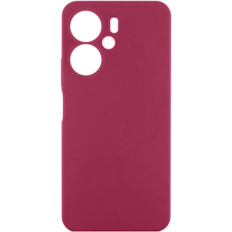 Чохол Silicone Case Lakshmi Premium з закритою камерою на Xiaomi Redmi 13C – Бордовий / Plum. Фото 1 з 1