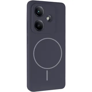 Чохол Silicone Cover Lakshmi Full Camera (AA) with Magnetic Fit для Xiaomi Redmi Note 17 — Сірий / Dark Gray