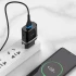 МЗП Hoco C12Q Smart QC3.0 (1USB/3A) + Type-C – Чорний. Фото 4 з 6