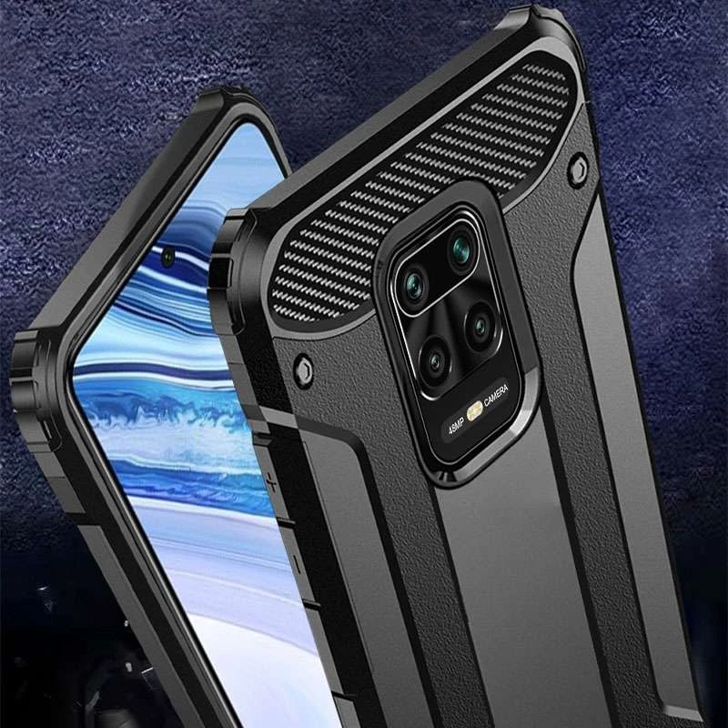 Противоударный чехол с усиленными углами Immortal для Xiaomi Redmi Note 9s / Note 9 Pro / Note 9 Pro Max – Черный. Фото 8 из 8