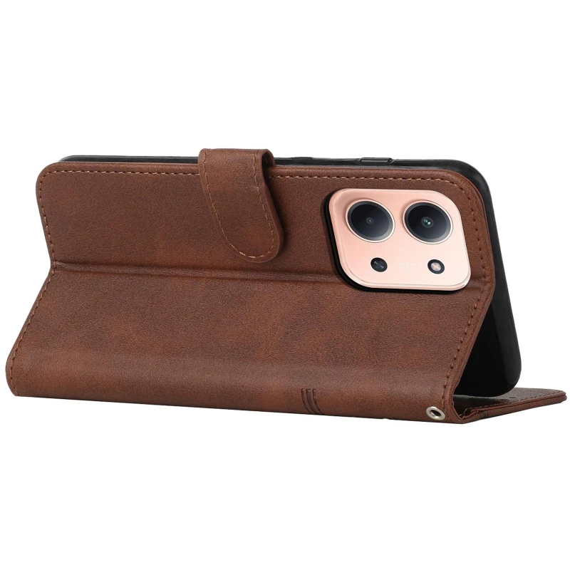 Кожаный чехол-книжка Jet Cover для Xiaomi Redmi 15C (EU) – Brown. Фото 6 из 6