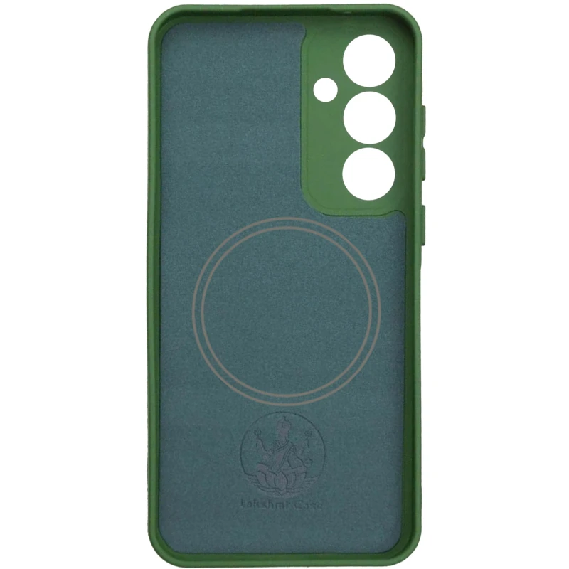 Силіконовий чохол Lakshmi MagFit з захистом камери для Xiaomi Redmi 15 (Global) – Зелений / Dark green. Фото 2 з 2