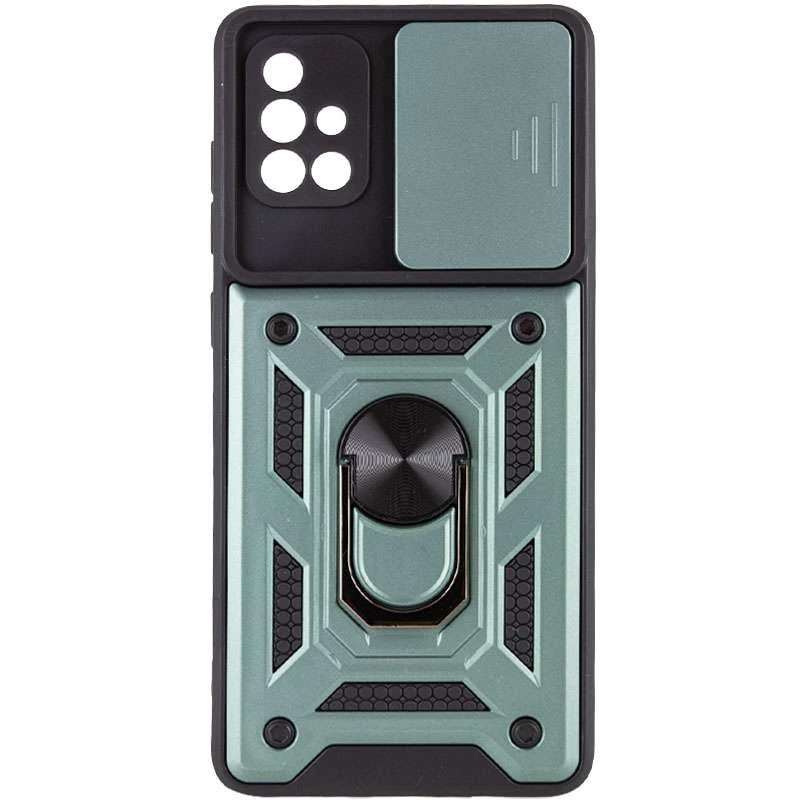 Протиударний чохол Serge Ring з захистом камери на Samsung Galaxy A71 – Зелений. Фото 2 з 5