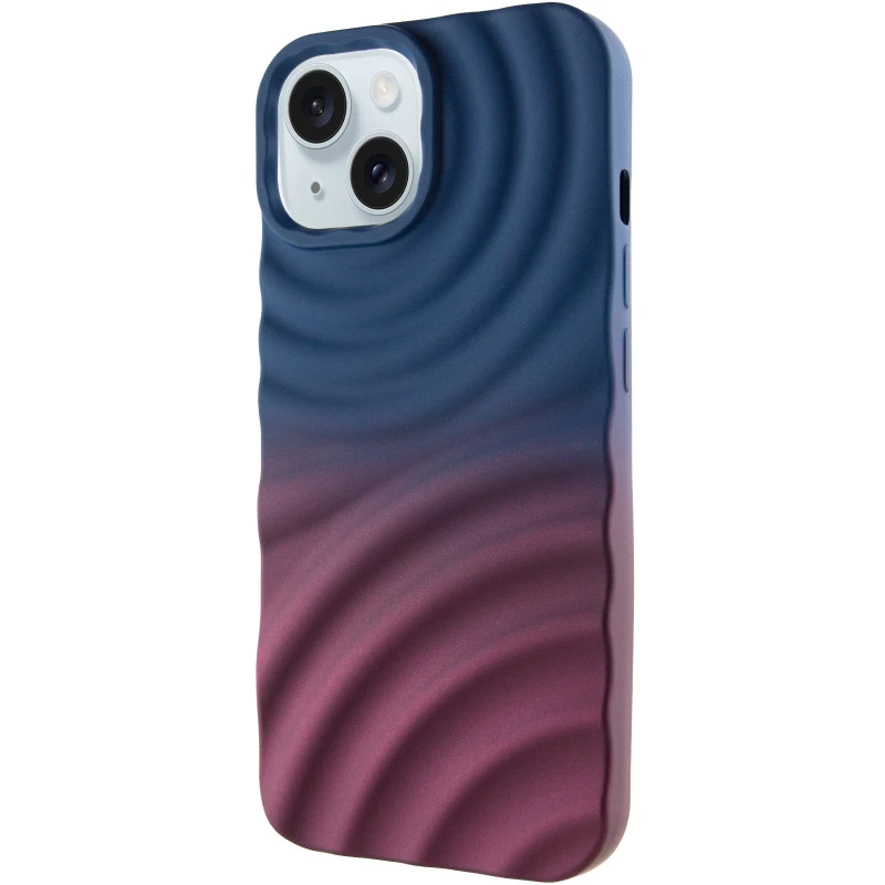 Чохол TPU ColorWave для Apple iPhone 15 (6.1") – Navy Blue / Plum. Фото 2 з 6