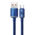 Дата кабель Baseus Crystal Shine Series USB to Type-C 100W (1.2m) (CAJY00040) – Blue. Фото 2 з 5