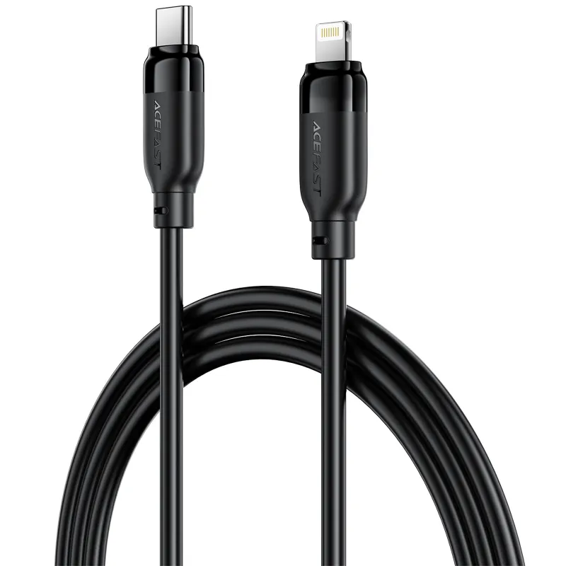 Дата кабель Acefast C16-05 Type-C to Lightning 30W (2m) – Black. Фото 2 з 6