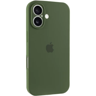 Чехол Silicone Case с защитой камеры для Apple iPhone 16 фото 1 из 8