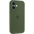 Чехол Silicone Case с защитой камеры для Apple iPhone 16 – Зеленый / Dark Olive. Фото 1 из 8