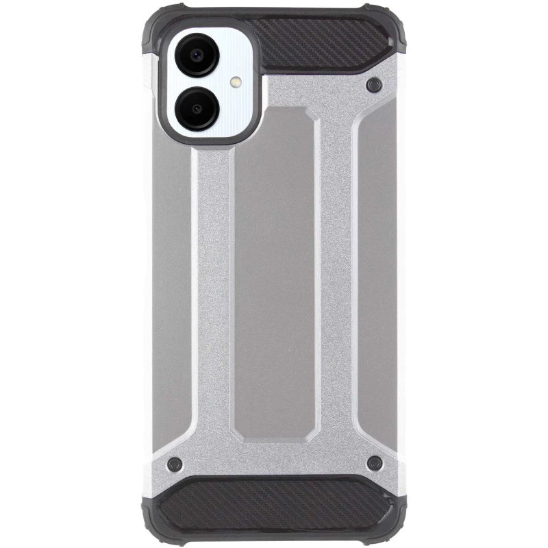 Протиударний чохол з посиленими кутами Immortal на Samsung Galaxy A06 – Срібний. Фото 4 з 8