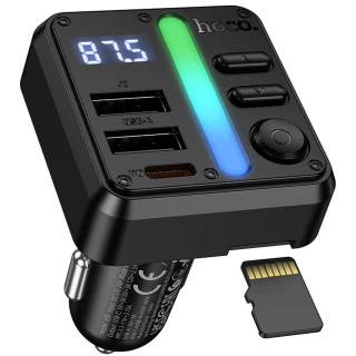 АЗУ FM модулятор Hoco E89 Libre PD30W+QC3.0 total 45W (1USB-A/1C) фото 1 из 6