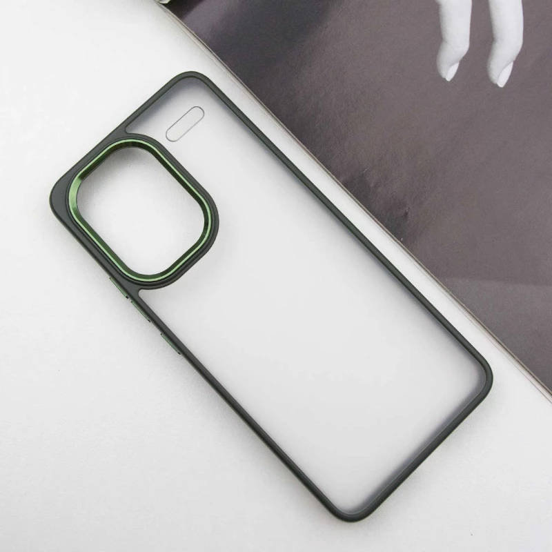 Захистний чохол TPU+PC матовий на Xiaomi Redmi Note 13 Pro+ – Dark Green. Фото 4 з 8