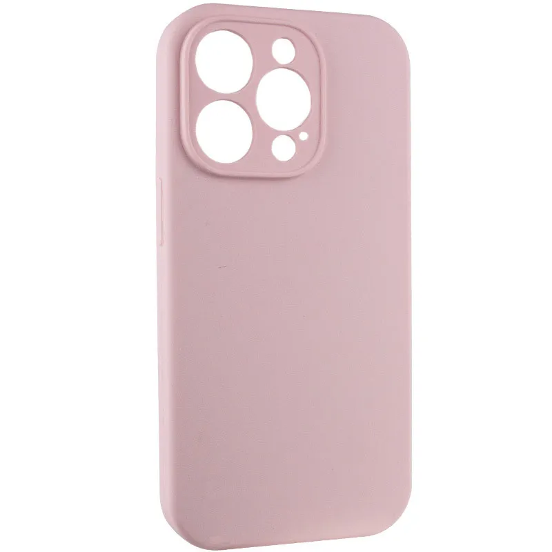 Чехол Silk Full Protective (AA) NO LOGO для Apple iPhone 16 Pro – Розовый / Chalk Pink. Фото 4 из 20