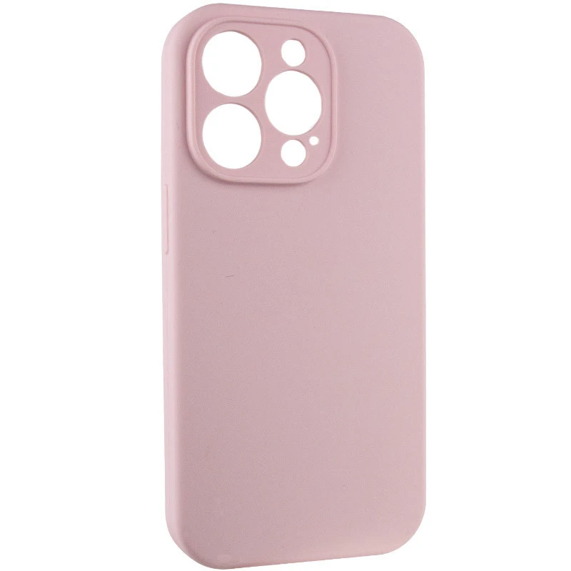 Чехол с защитой камеры Silicone Case для Apple iPhone 15 Pro (6.1") – Розовый / Chalk Pink. Фото 2 из 7