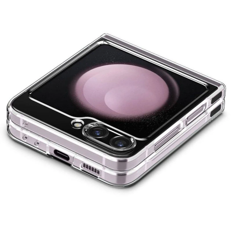 Чохол SGP Ultra Hybrid для Samsung Galaxy Z Flip7 FE – Прозорий. Фото 6 з 7