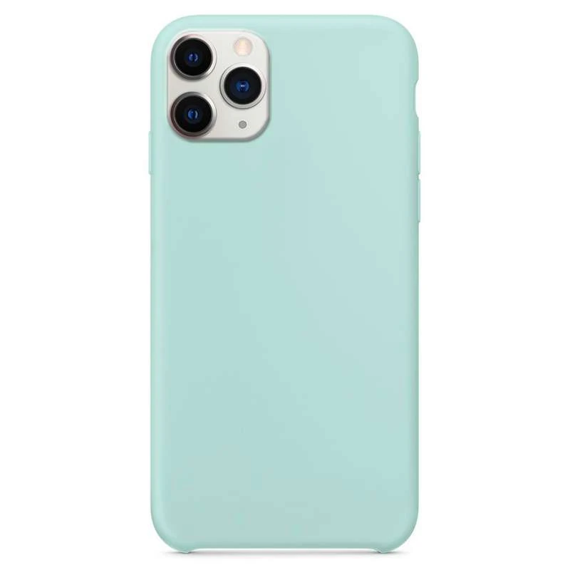 

Чохол Silicone Case без лого на Apple iPhone 11 Pro Max (6.5") (Блакитний / Marine Green)