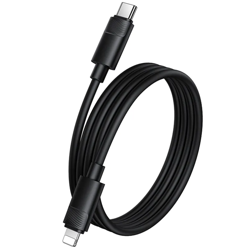 Дата кабель Borofone BX123 Leya Type-C to Lightning 30W (1m) – Black. Фото 3 з 5