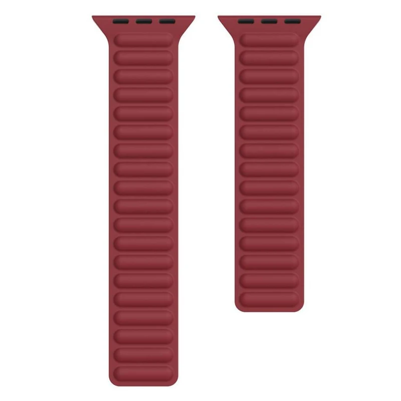 

Силіконовий ремінець Ripple для Apple Watch 42/44mm (Бордовий / Maroon)