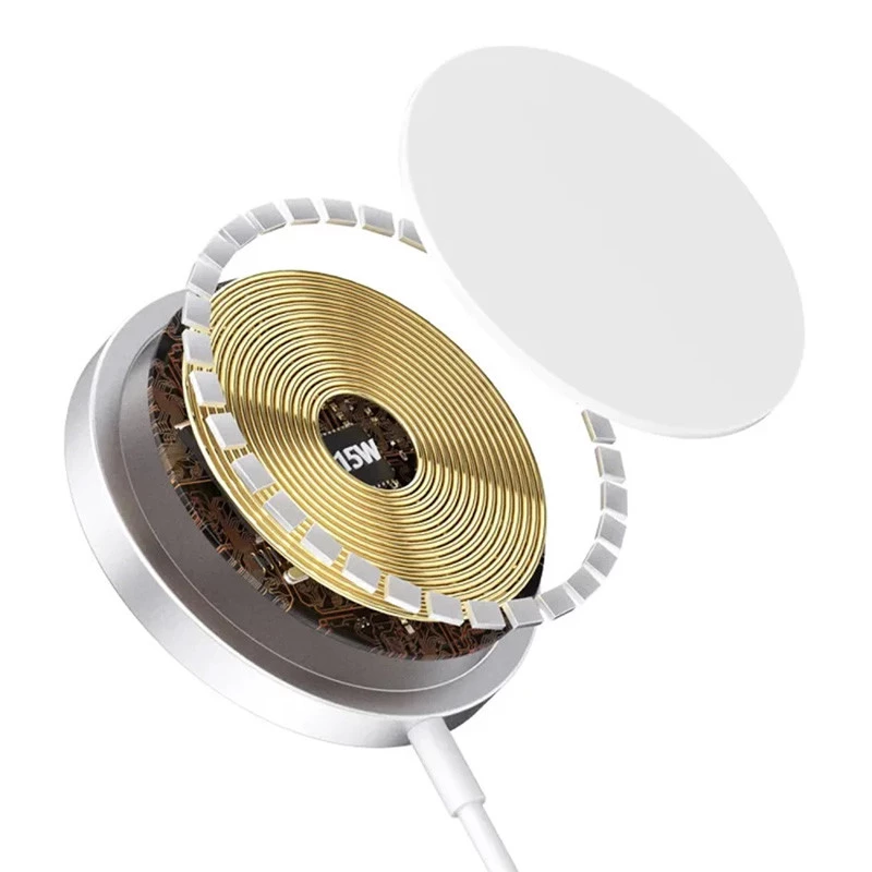 БЗП WIWU Wi-W009 Cableless charger 15W – White. Фото 2 з 5