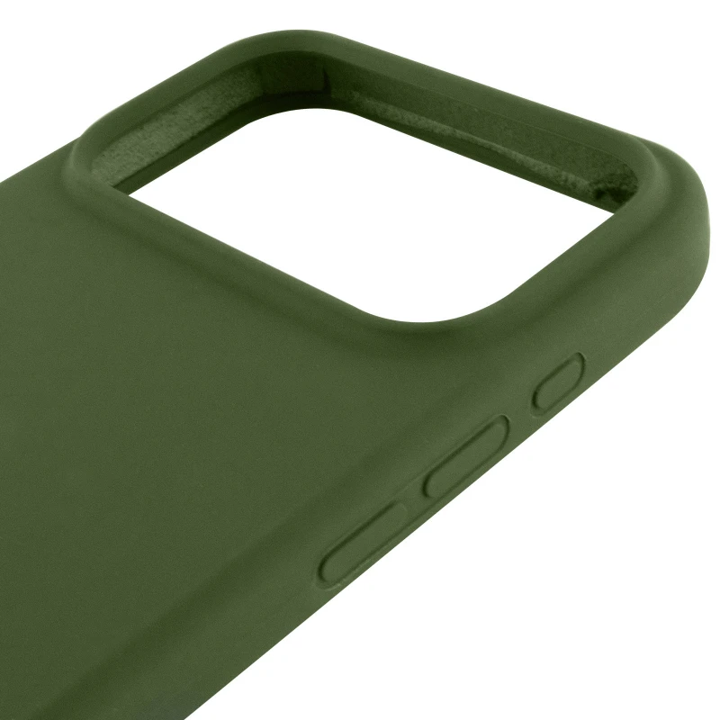 Чохол Silicone Case з закритим низом на Apple iPhone 17 Pro (6.3") – Зелений / Dark Olive. Фото 5 з 6