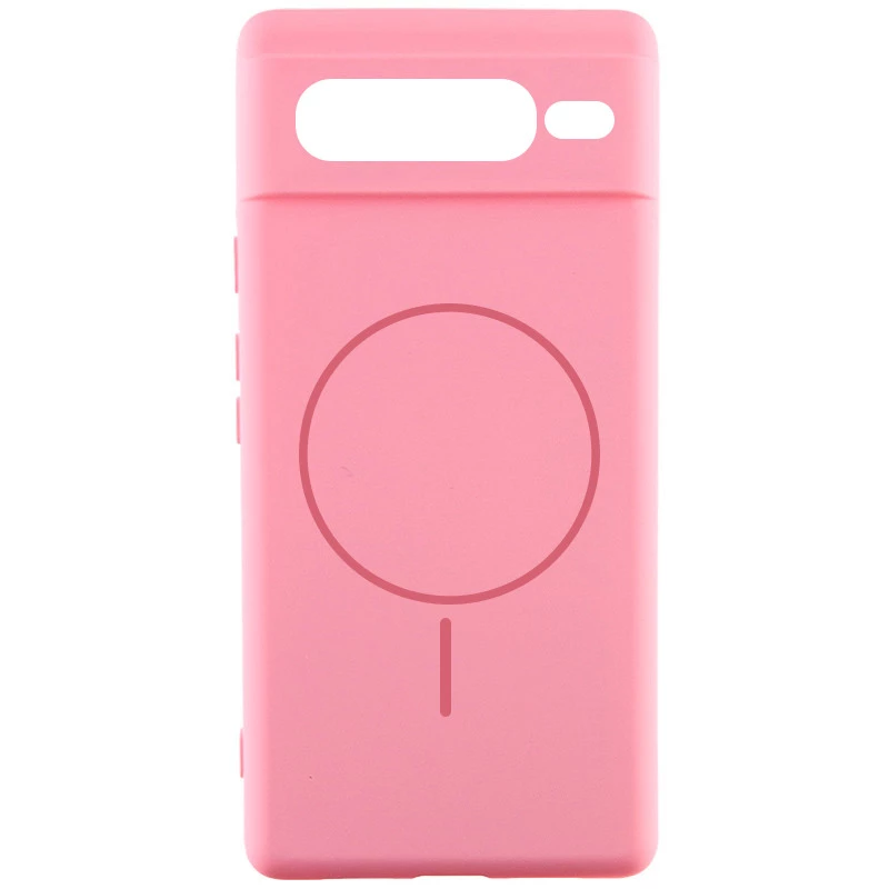 Силіконовий чохол Lakshmi MagFit з захистом камери для Google Pixel 7 Pro – Рожевий / Light pink. Фото 1 з 3