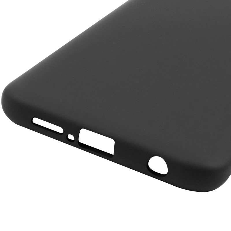 Цветной силиконовый чехол GETMAN с закрытой камерой на Xiaomi Redmi Note 9s / Note 9 Pro / Note 9 Pro Max – Черный / Black. Фото 12 из 12