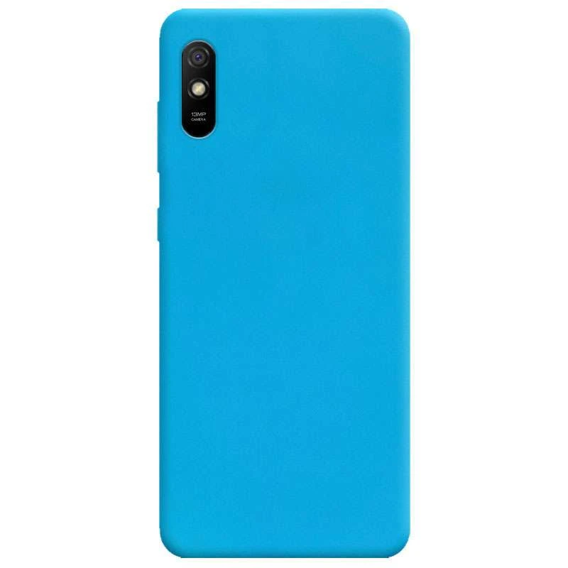 

Цветной силиконовый чехол для Xiaomi Redmi 9A (Голубой), Блакитний