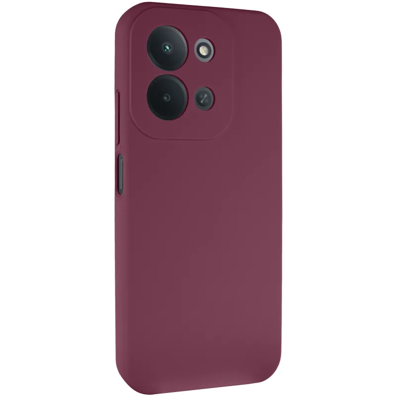 Чехол Silicone Case Lakshmi Premium з закритою камерою на Xiaomi Redmi 15C (Global) – Бордовый / Plum. Фото 2 из 6