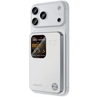 Портативное ЗУ Power Bank Amaya W053C PD20W с БЗУ 5000 mAh — White
