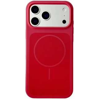 Чехол Silk Duo Color (AA) NO LOGO with Magnetic Fit для Apple iPhone 17 Pro (6.3") — Red