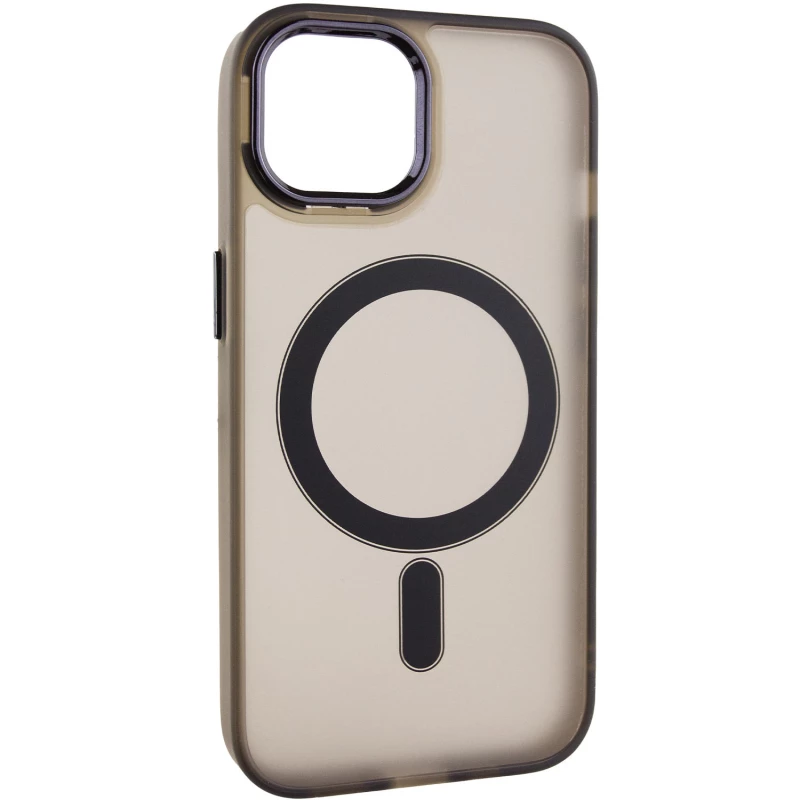 Цветной TPU+PC с MagSafe на Apple iPhone 15 (6.1") – Dark Gray. Фото 5 из 11