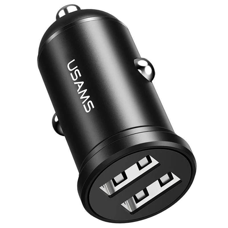 

АЗУ Usams US-CC114 C20 Dual USB Mini (Черный), Чорний