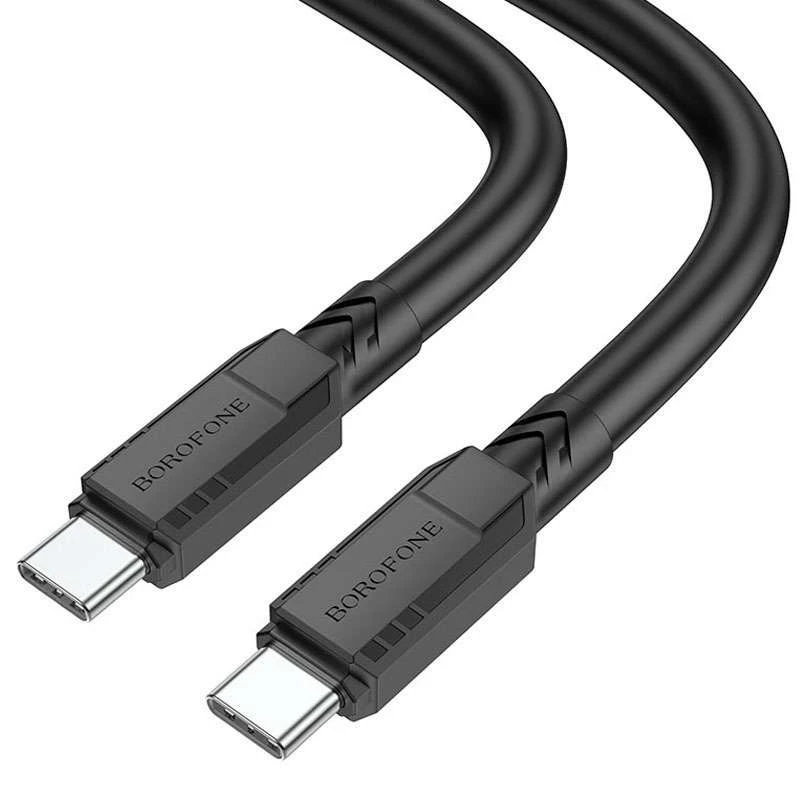 Дата кабель Borofone BX81 Type-C to Type-C 60W (1m) – Чорний. Фото 2 з 6