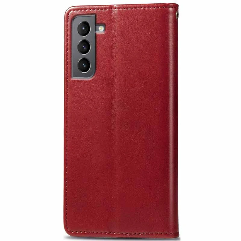 Чохол-книжка GETMAN Gallant  на Samsung Galaxy S21 FE – Червоний. Фото 3 з 3