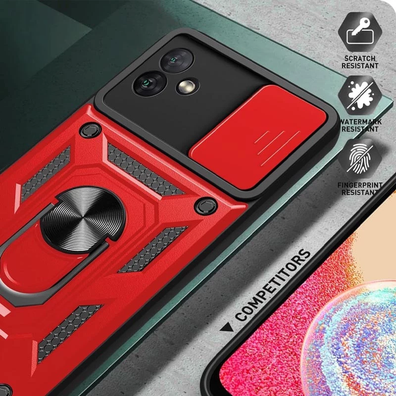 Протиударний чохол Serge Ring з захистом камери на Samsung Galaxy A06 – Червоний. Фото 4 з 6