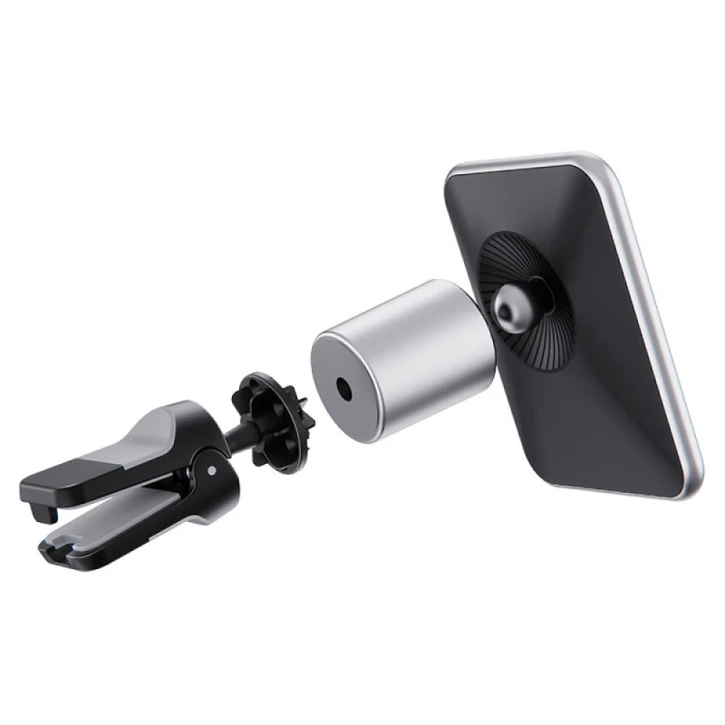 Автотримач з БЗП Borofone BH43 Magnetic 15W – Black steel. Фото 4 з 5