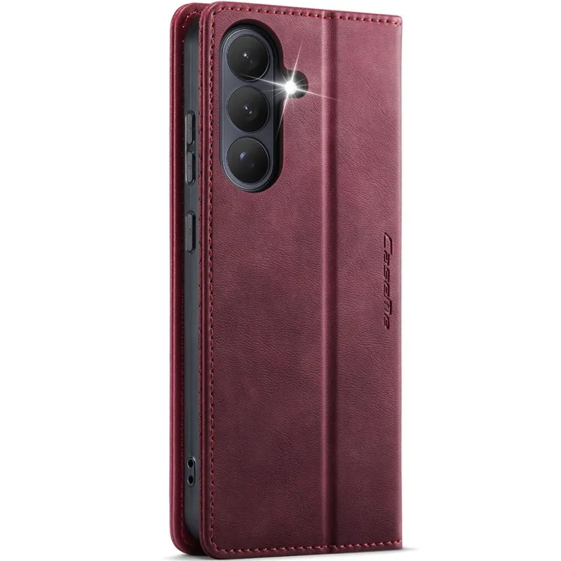 Шкіряний чохол-книжка CaseMe Velvet Matte для Samsung Galaxy S26 FE – Red. Фото 2 з 5