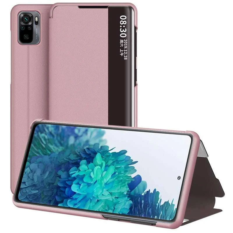 

Чохол-книжка з полоскою на Xiaomi Redmi Note 10 / Note 10s (Рожевий)
